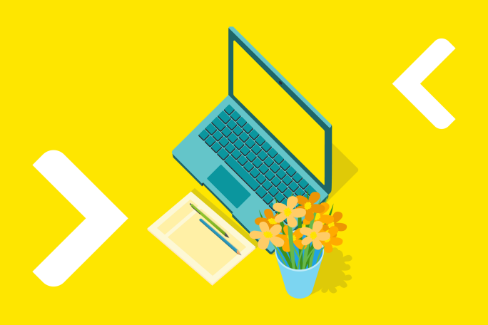 Жінка, яка працює віддалено